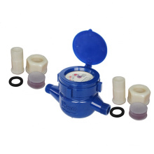 15mm-25mm Multi-jet Dry dial Blue Color Plastic ABS digital Water Meter